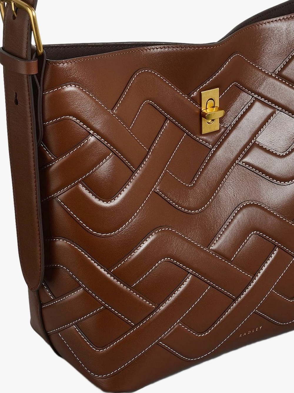 Radley Threadneedle Street -               Cable Large Open Top Shoulder Bag NWT - Picture 9 of 13